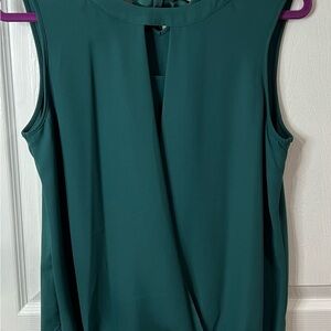 Elegant Green Sleeveless Top